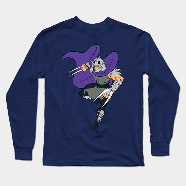 Shredder Long Sleeve T-Shirt by Nykos